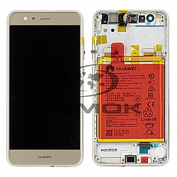 LCD Display HUAWEI P10 LITE WAS-LX1A WITH FRAME AND BATTERY GOLD 02351FSN ORIGINAL SERVICE PACK