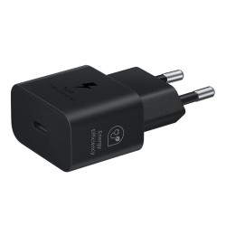 WALL CHARGER SAMSUNG EP-T2510NBEGWW USB-C 3A 25W BLACK ORIGINAL BOX WALL CHARGER SAMSUNG EP-T2510NBEGWW USB-C 3A 25W BLACK ORIGINAL BOX