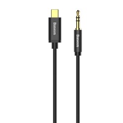 CABLE USB-C TO JACK 3.5MM 1.2M BASEUS YIVEN AUDIO M01 CAM01-01 BLACK CABLE USB-C TO JACK 3.5MM 1.2M BASEUS YIVEN AUDIO M01 CAM01-01 BLACK