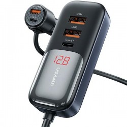 CAR CHARGER USAMS C40 3XUSB + 2XUSB-C 165W PD+QC FAST CHARGE BLACK CAR CHARGER USAMS C40 3XUSB + 2XUSB-C 165W PD+QC FAST CHARGE BLACK