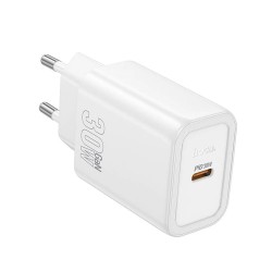 TRAVEL CHARGER HOCO USB-C N62 30W PD WHITE TRAVEL CHARGER HOCO USB-C N62 30W PD WHITE