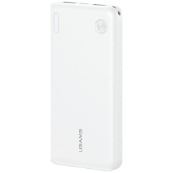 POWER BANK 10000MAH USAMS PB83 2XUSB + USB-C WHITE POWER BANK 10000MAH USAMS PB83 2XUSB + USB-C WHITE