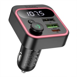 FM TRANSMITER CAR CHARGER 20W HOCO E85 BLACK FM TRANSMITER CAR CHARGER 20W HOCO E85 BLACK